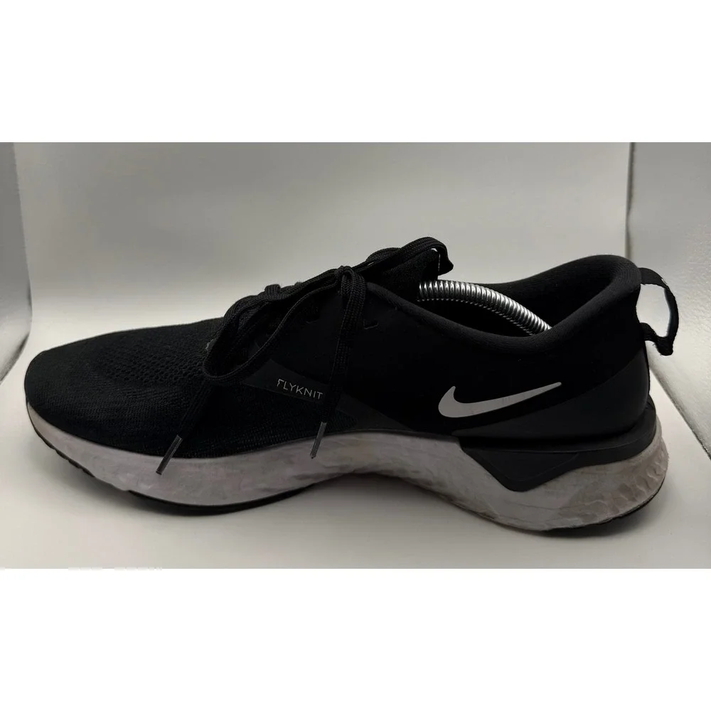 Nike Odyssey React Flyknit 2 Mens 13 Black White Good AH1015-010 Running Shoes